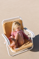 shop Zulu & Zephyr Clay Red Mini Stripe Rashie Onesie - Clay Red online