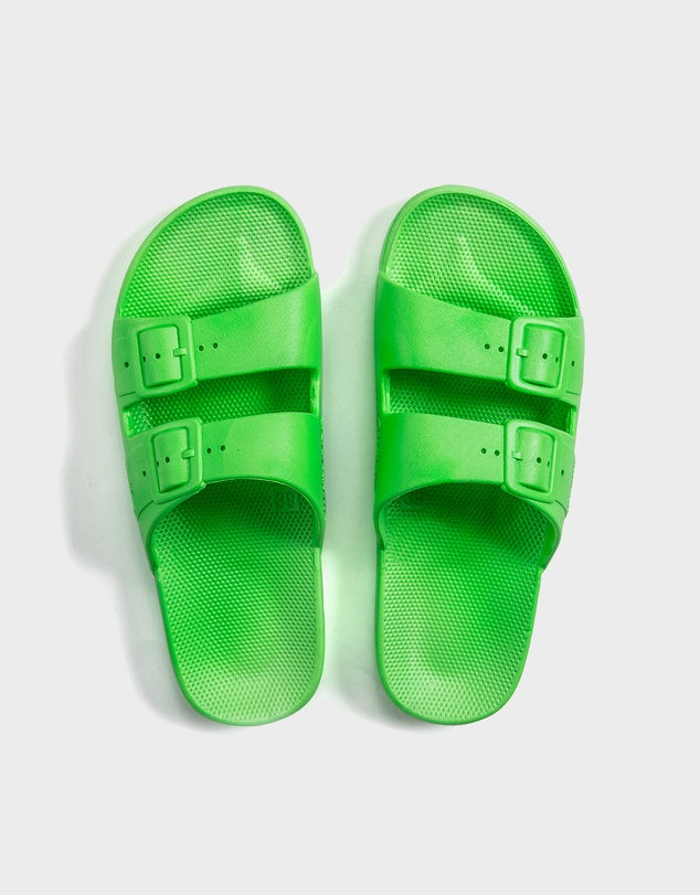 Molly Freedom Moses - neon green slides