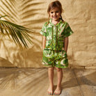 Sage & Clare green matching shorts & shirt set