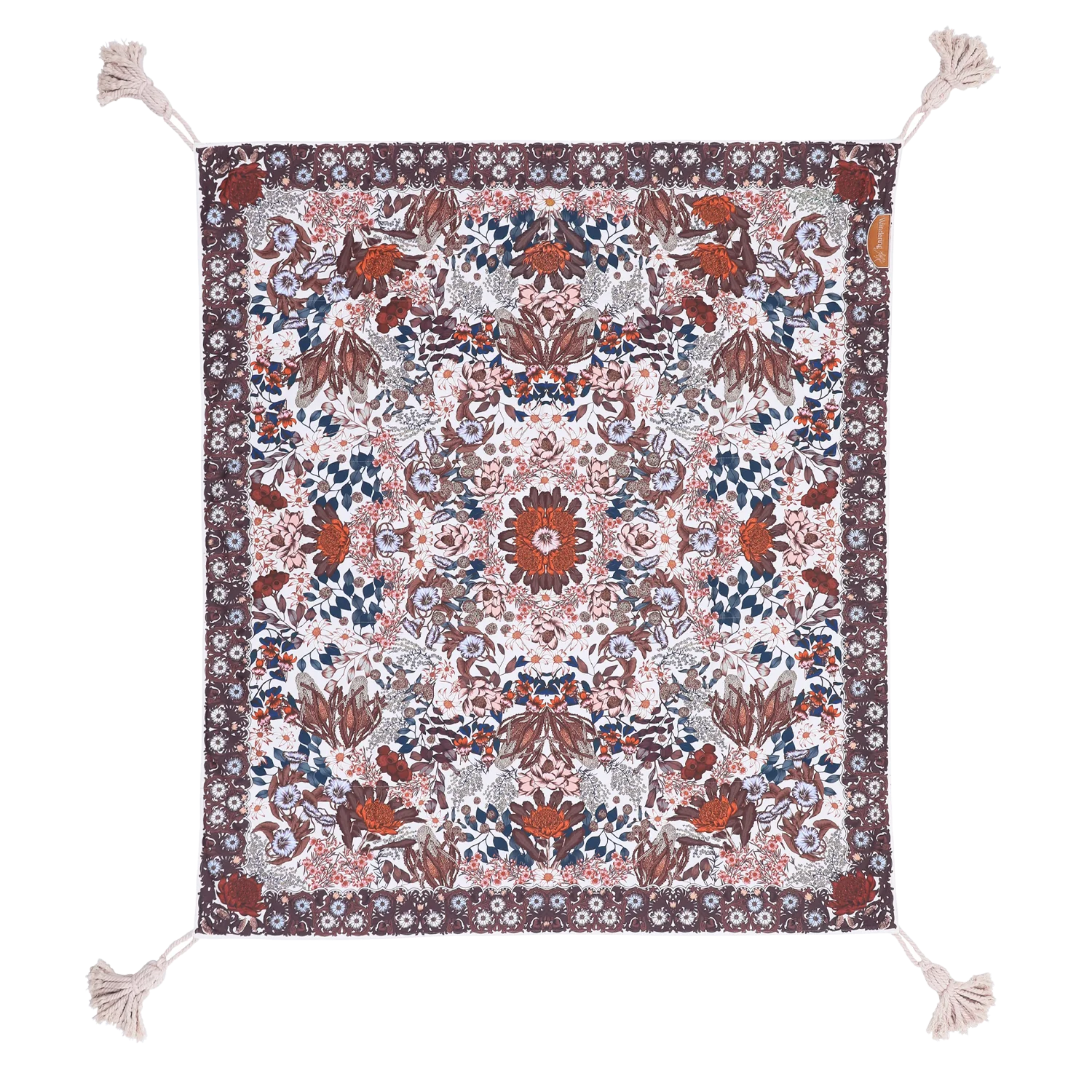 Native Blossom Picnic Rug by Wandering Folk