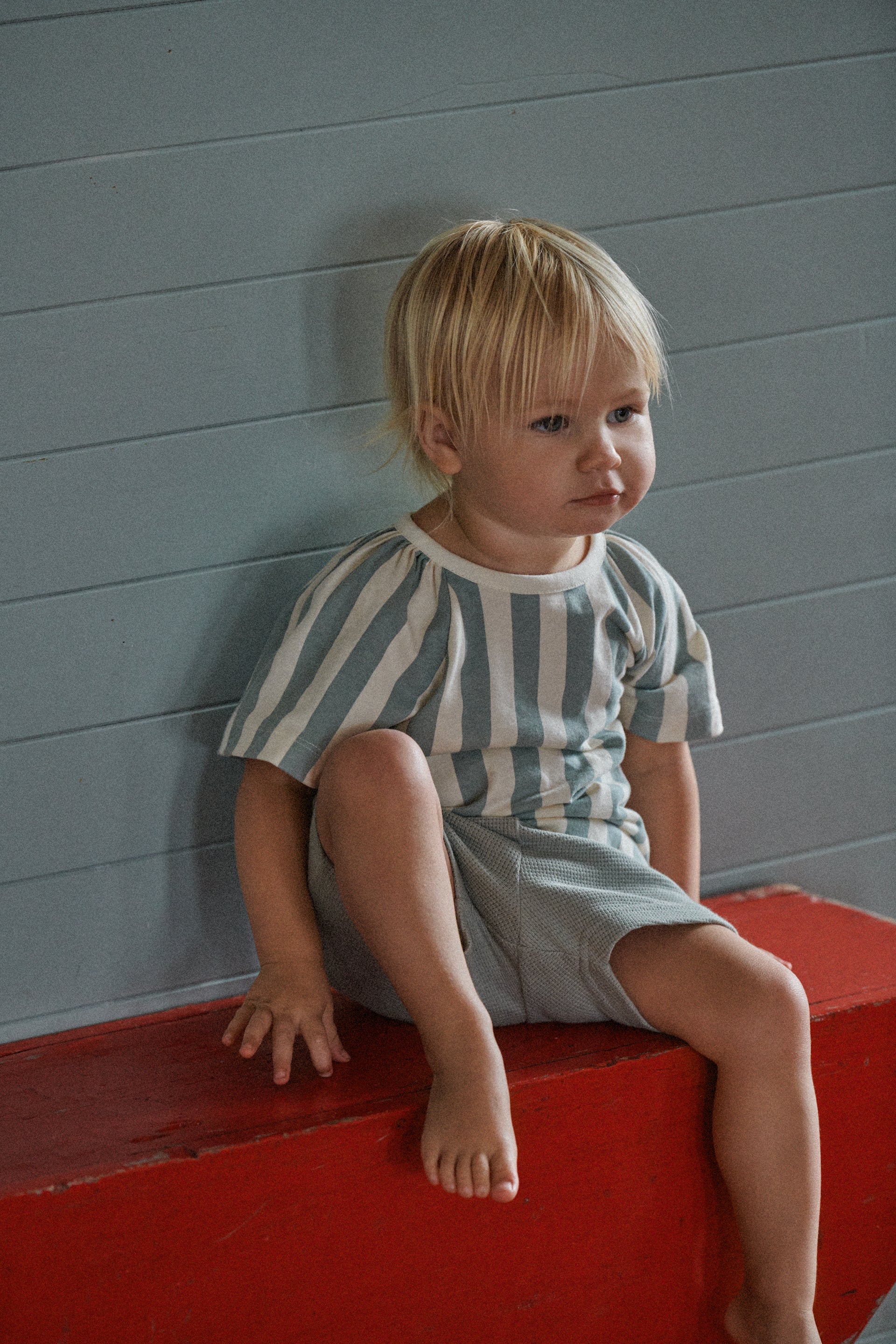 Faye Tee - Star Dew Stripe by Nature Baby