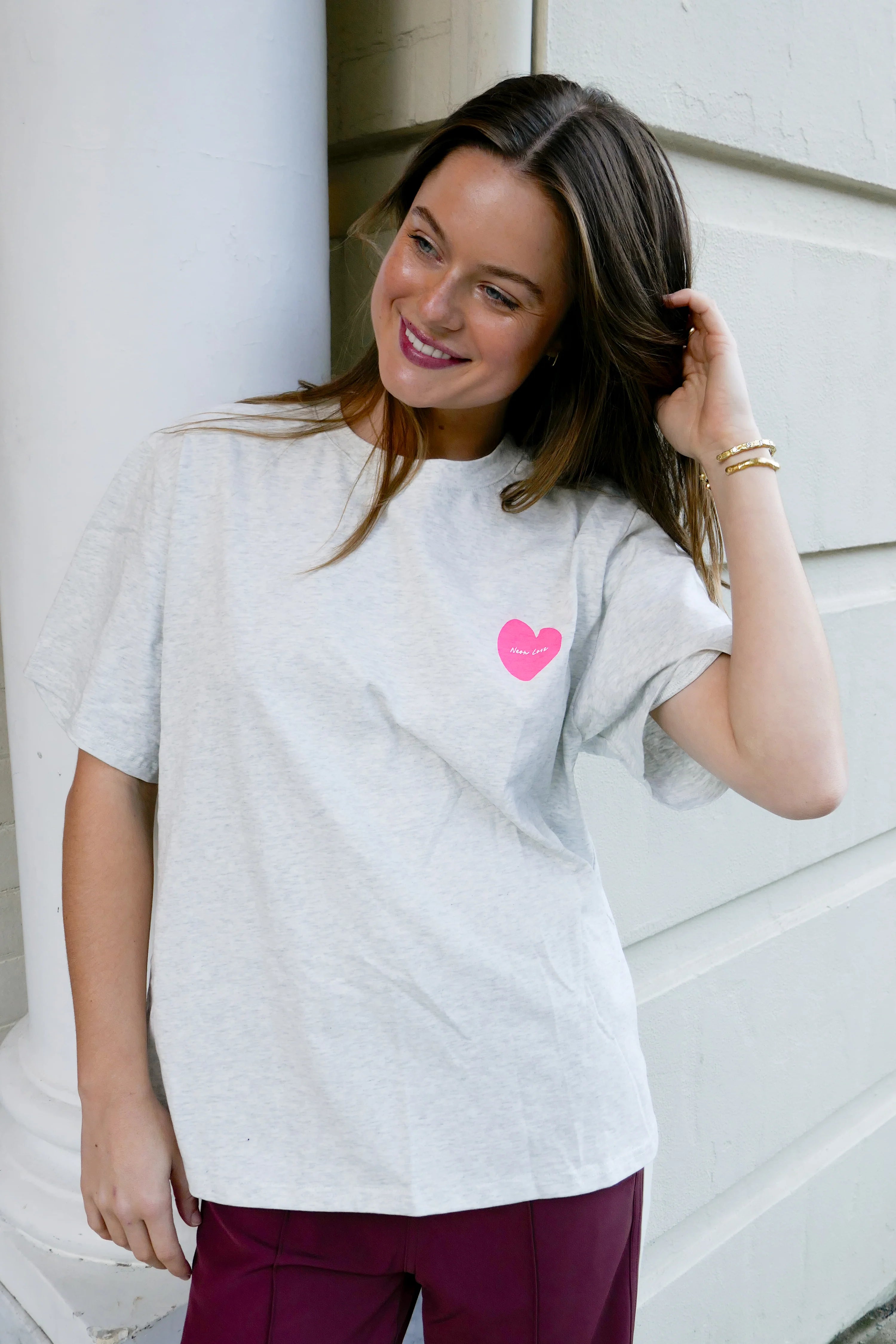 Neon Love - Grey Marle / Neon Pink by Cartel & Willow