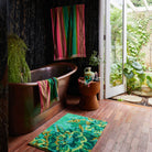Sage & Clare Nicolette bath towel in juniper green showing plush absorbent front texture detail