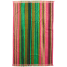 Nicolette Bath Sheet Juniper by Sage & Clare lightweight terry cotton towel with fringed edges