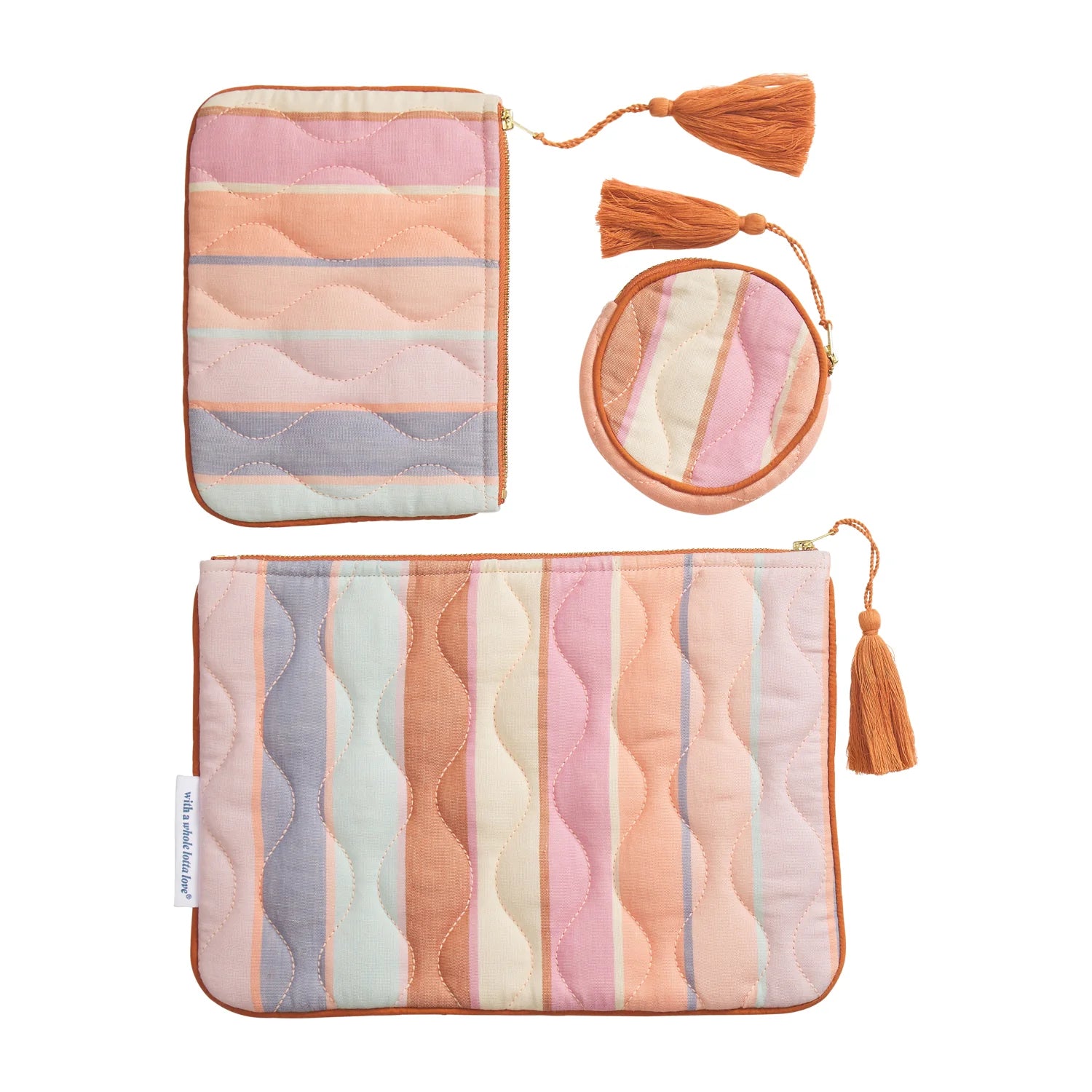 Nila 3 piece pouch set from Sage x Clare