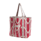 Nisha woven tote in chilli by sage and clare