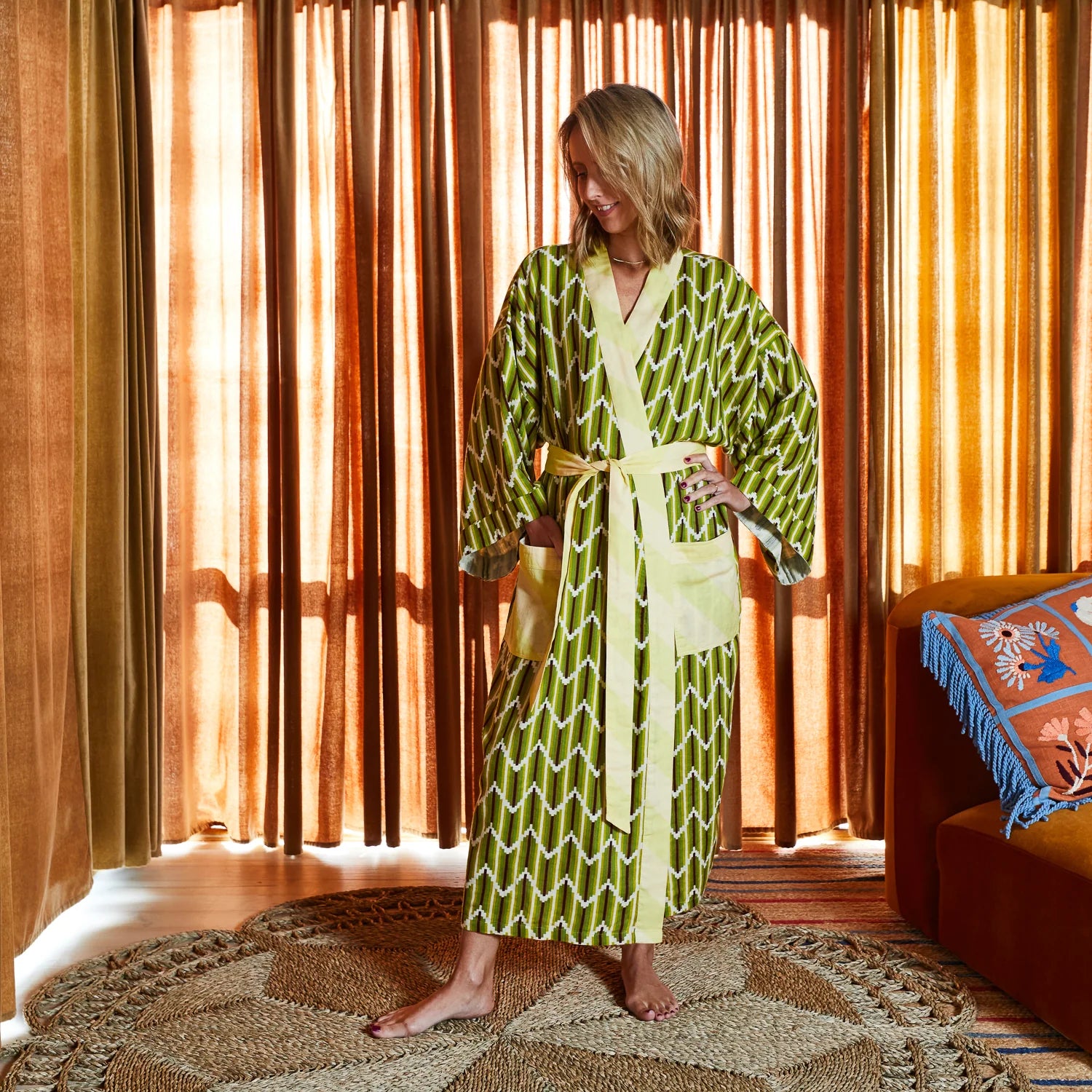 Nisha Cotton Robe by Sage and Clare