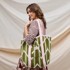 Nisha woven tote by sage and clare