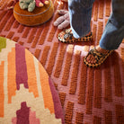 Nisha Zigzag Rug by Sage & Clare handmade wool rug