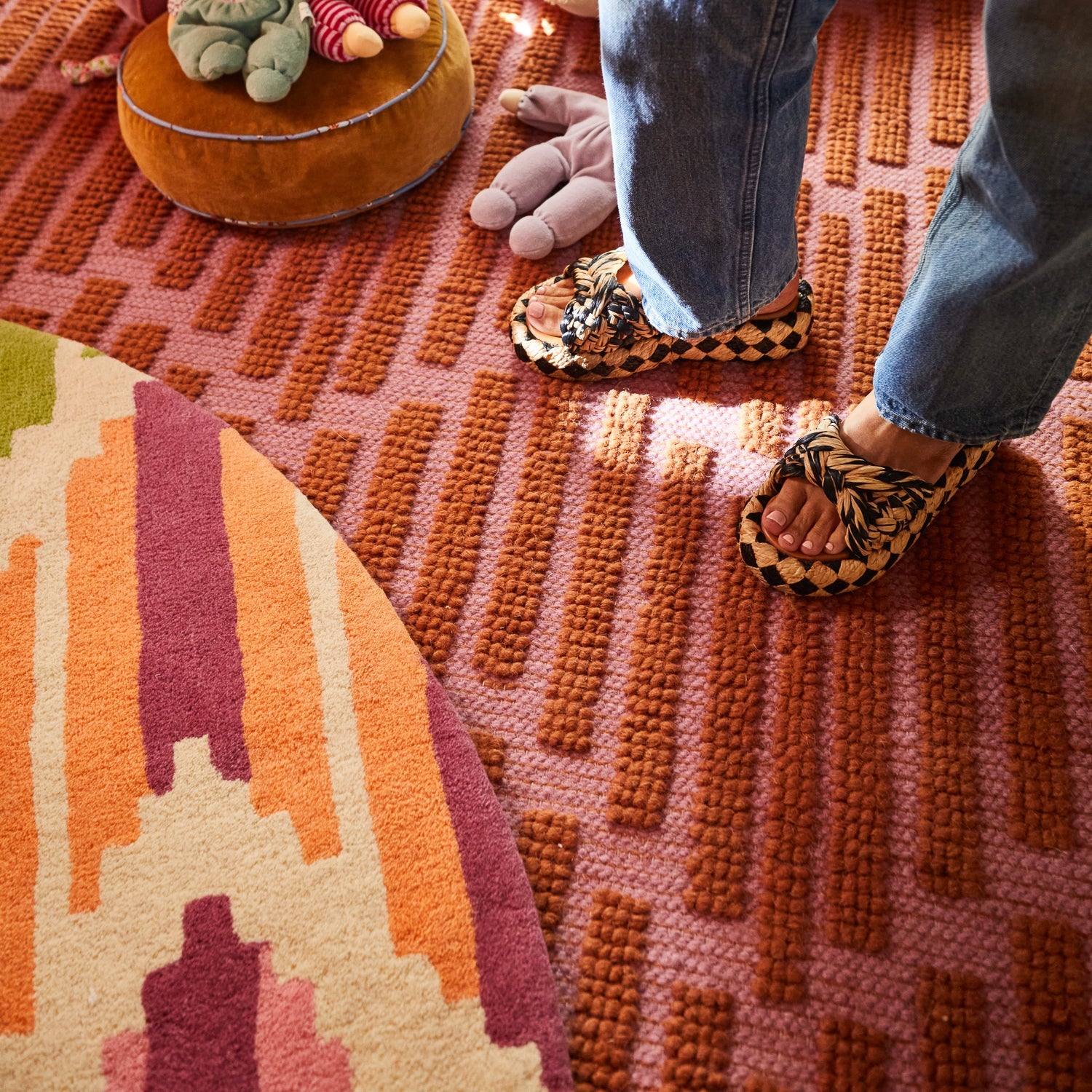 Nisha Zigzag Rug by Sage & Clare handmade wool rug