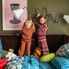 Kids organic cotton Knit Pants in Leopard print