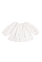 Front view of the Organic Cotton Muslin Heather Blouse - Pauline Pink | Jamie Kay