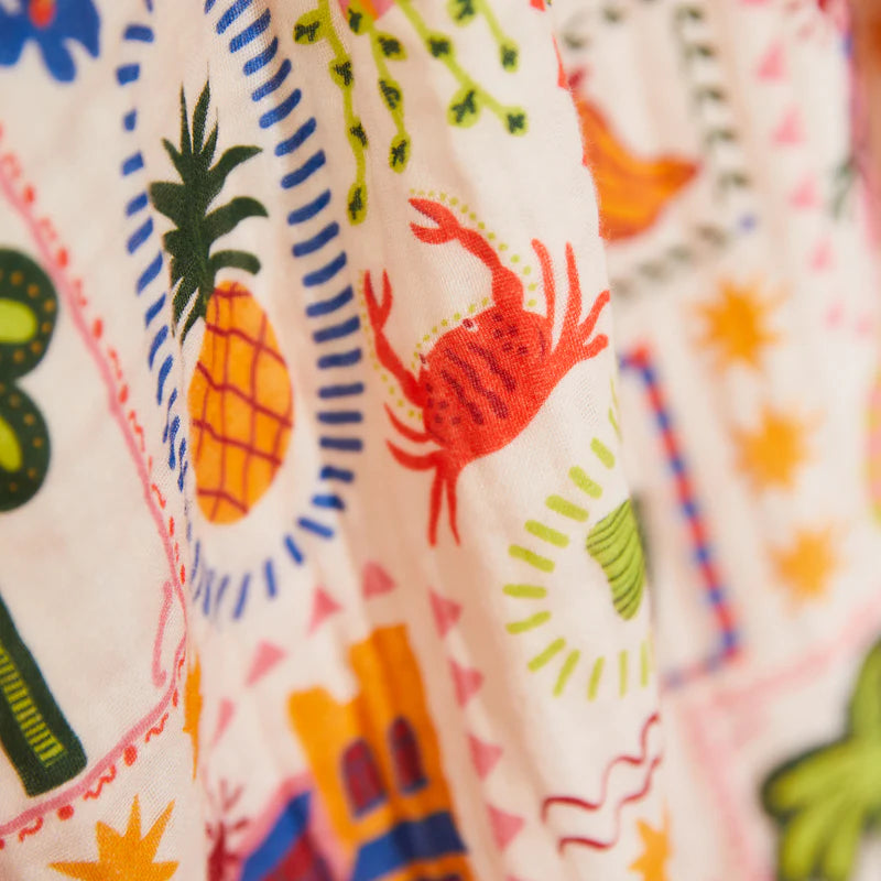 fabric detail of Ottilie Baby Wrap by Sage & Clare