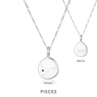 Zodiac Necklace Sterling Silver by Linda Tahija - Pisces