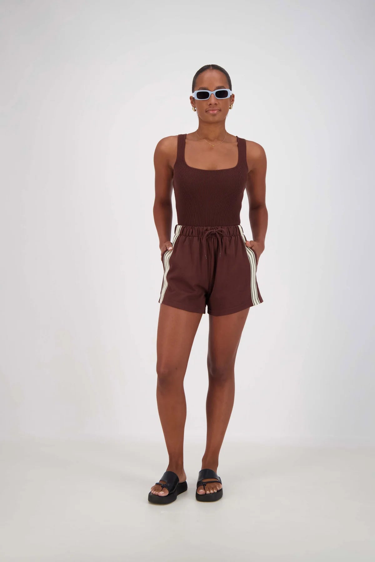 Panarea Shorts – Brown by Jasmine Alexa