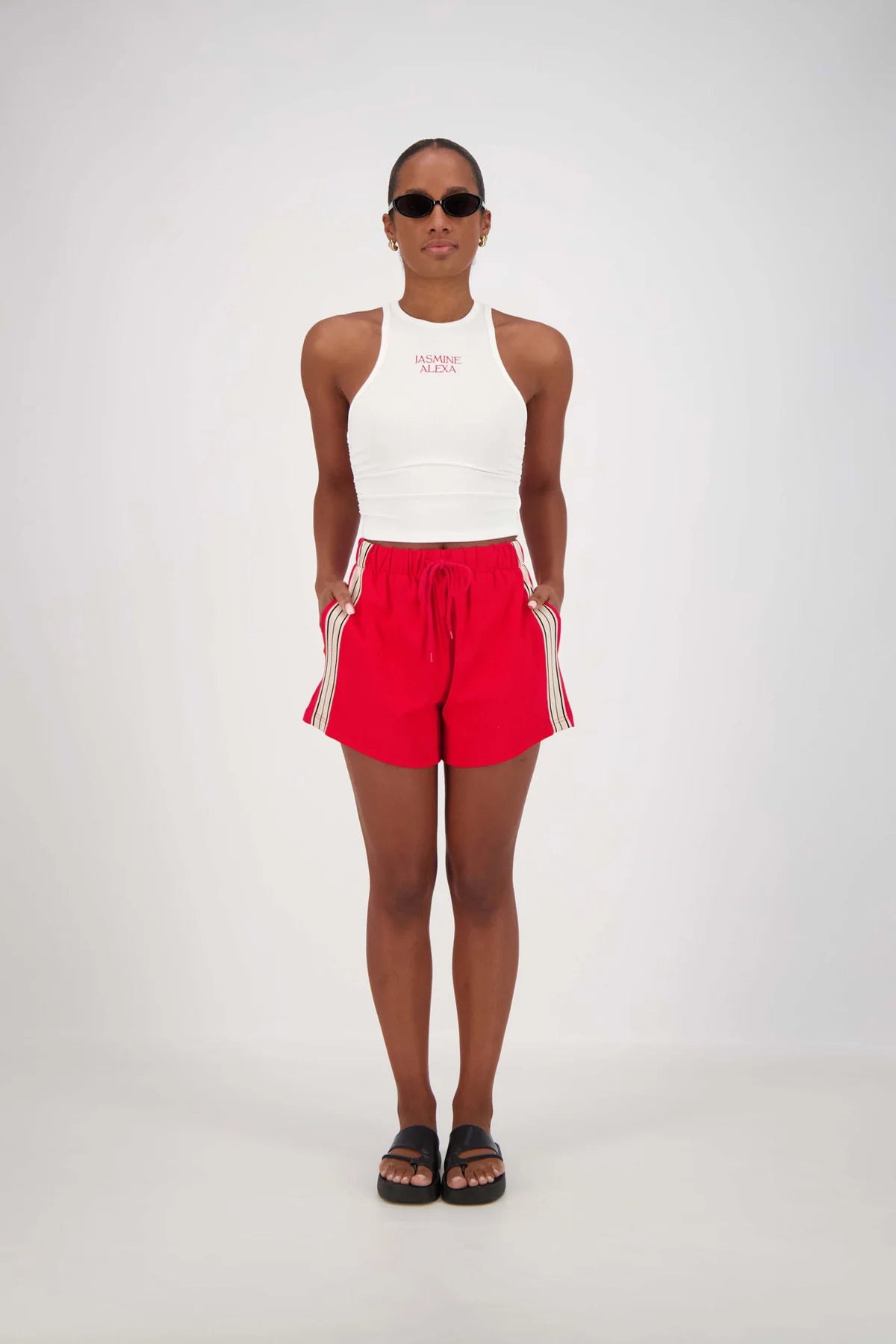 Panarea Shorts – Red by Jasmine Alexa