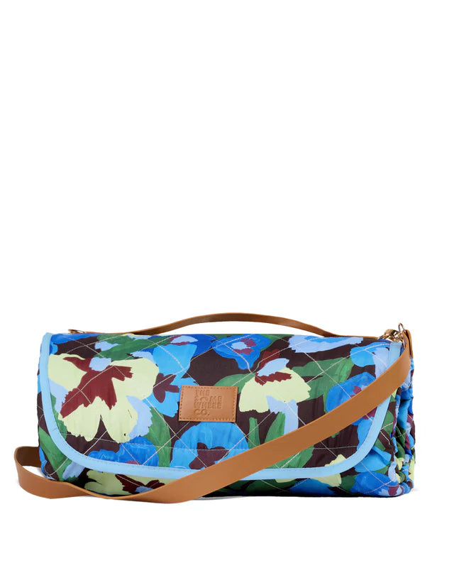 Pansy Patch Picnic rug by the somewhere co