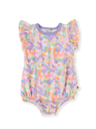 pastel bouquet frill bubble romper
