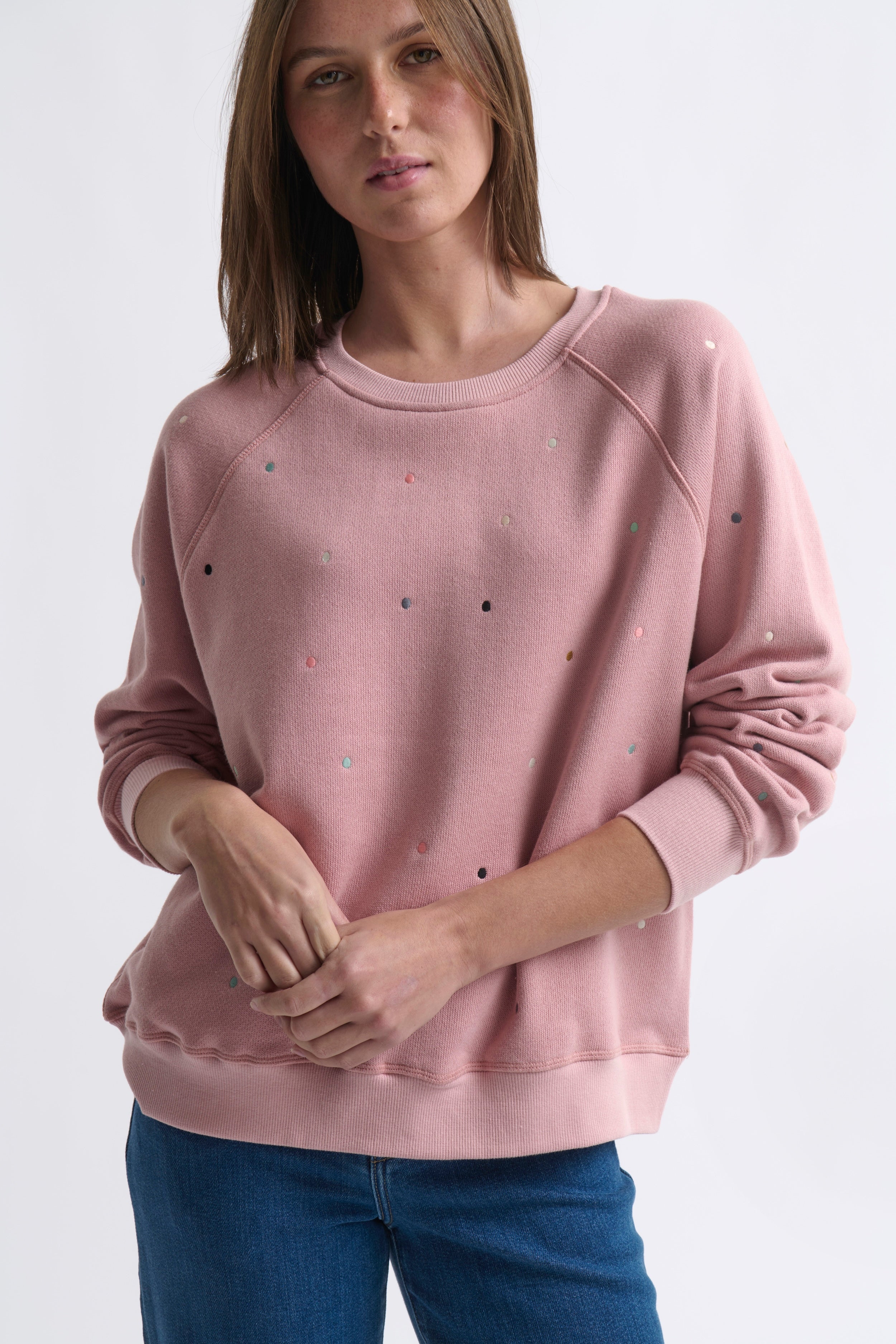 Patti Sweatshirt by Dot - Musk Pink by Kireina