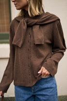 Penny Knit Cardi - Choc Marle by Ceres Life