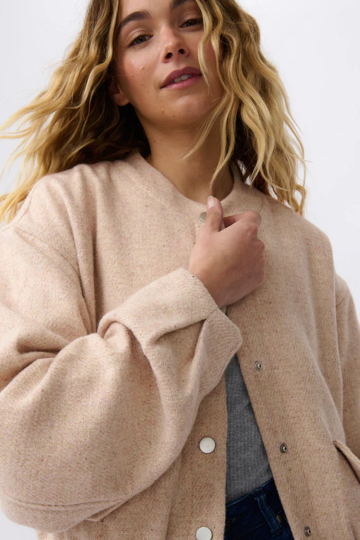 Peyton bomber jacket in soft pink