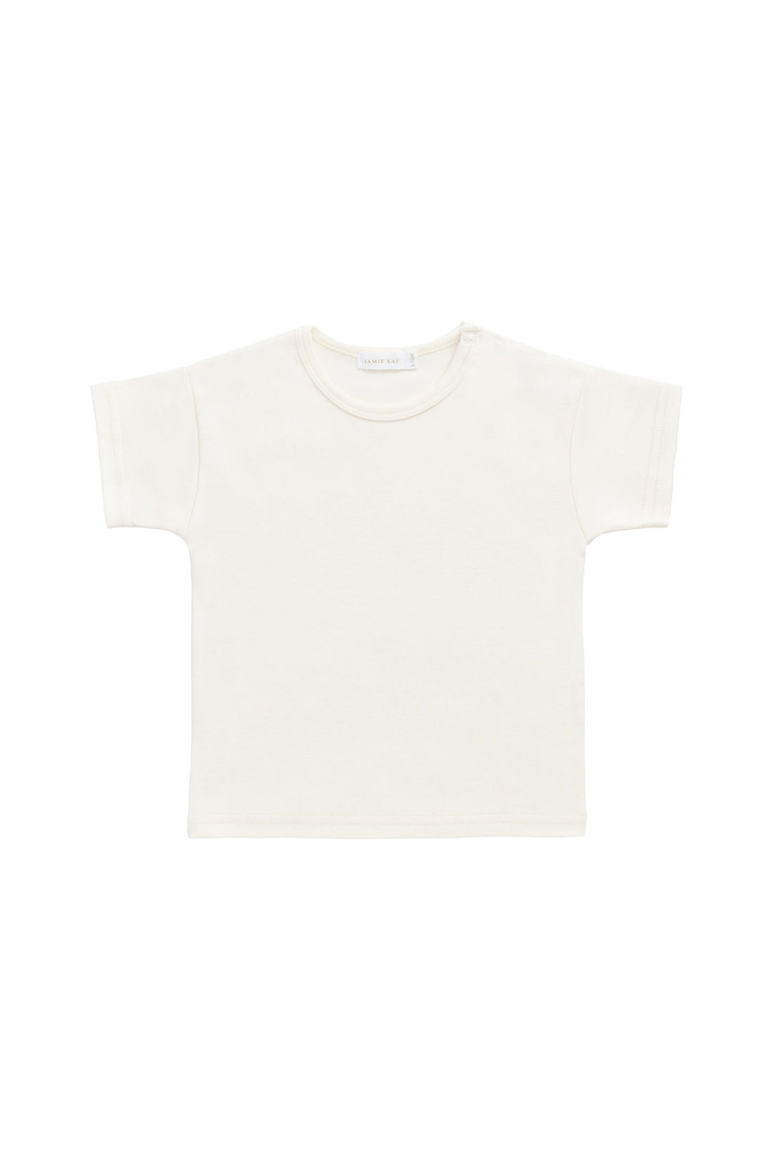 Pima Cotton Eddie Tee - Cloud | Jamie Kay