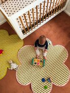 flower shaped quilted playmat