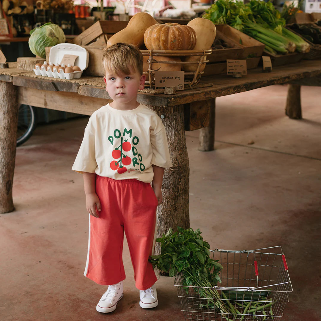 Pomodoro - Mid Sleeve Tee - Vanilla Parfait by Golden Children