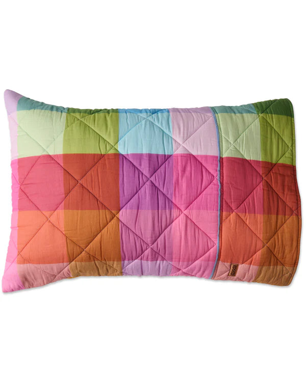 Colourful quilted pillowcase by Kip & Co