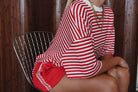 Red Pool Bar Short by By Billie