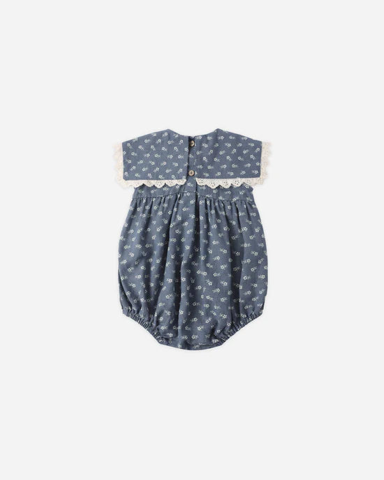 back detail of Porter Romper Ditsy by Rylee & Cru