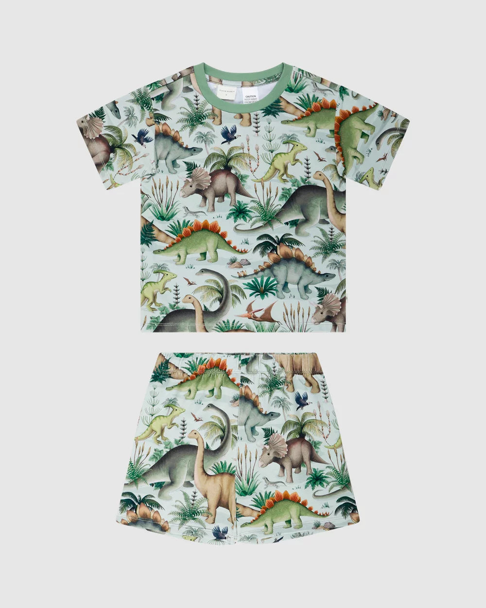 'Prehistorica' Tavi Sleep Set in Olive Leaf | Fleur Harris