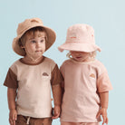 Kids wearing Terry Hats by Banabae