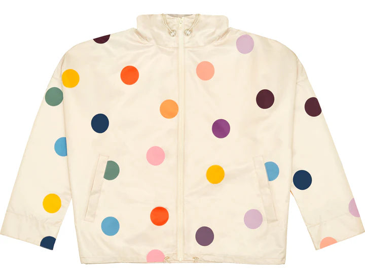 Polka dot raincoat adult women