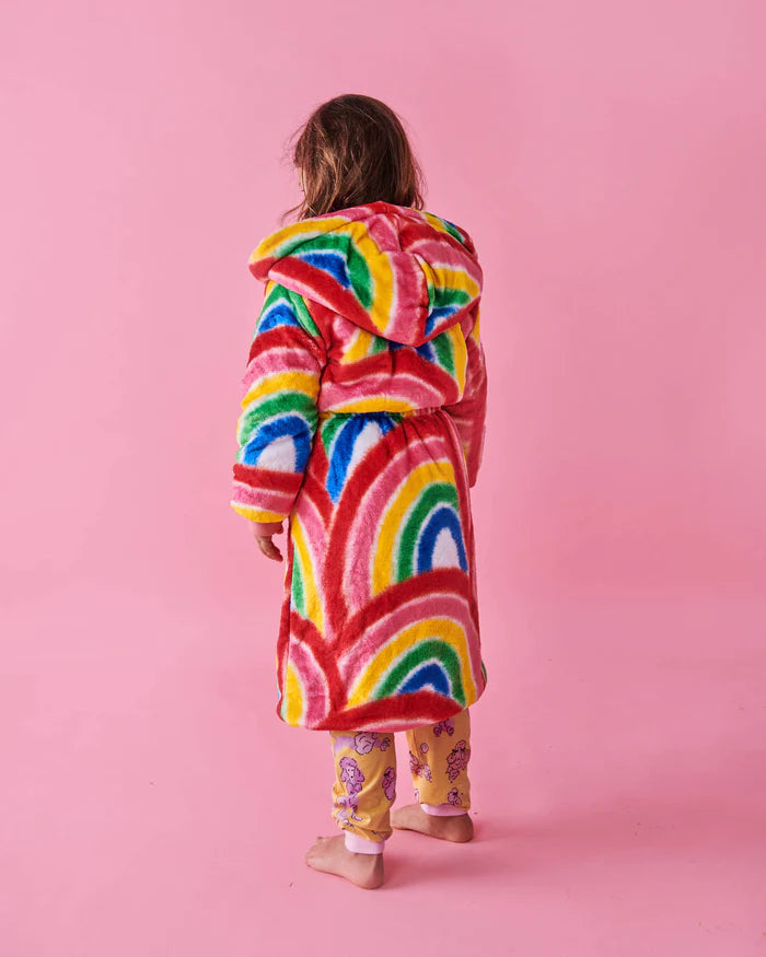 Rainbow Spray Kuddle Kids Robe by 