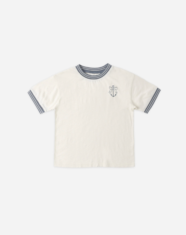 Front view of the Ringer Tee Anchor Bow | Rylee + Cru