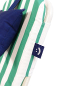 close up of beach chair fabric