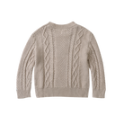 Back view of the Romaine Sweater - Soft Sand | Donsje