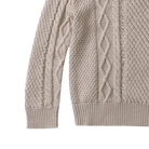 Close up of the sleeve on the Romaine Sweater - Soft Sand | Donsje