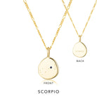 Zodiac Scorpio Necklace Gold by Linda Tahija