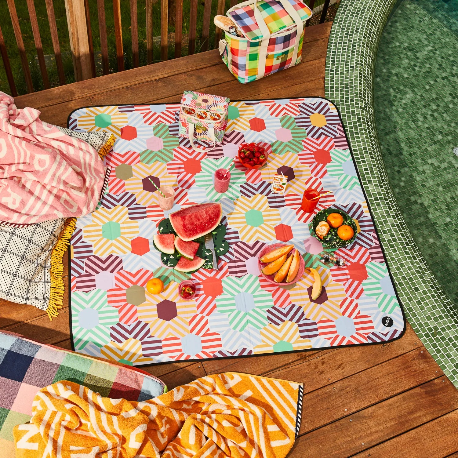 Kollab X Sage&Clare Holiday Medium Picnic Mat - Tessa by 