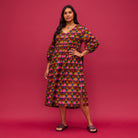 Sage and Clare Pirro 3/4 sleeve maxi dress