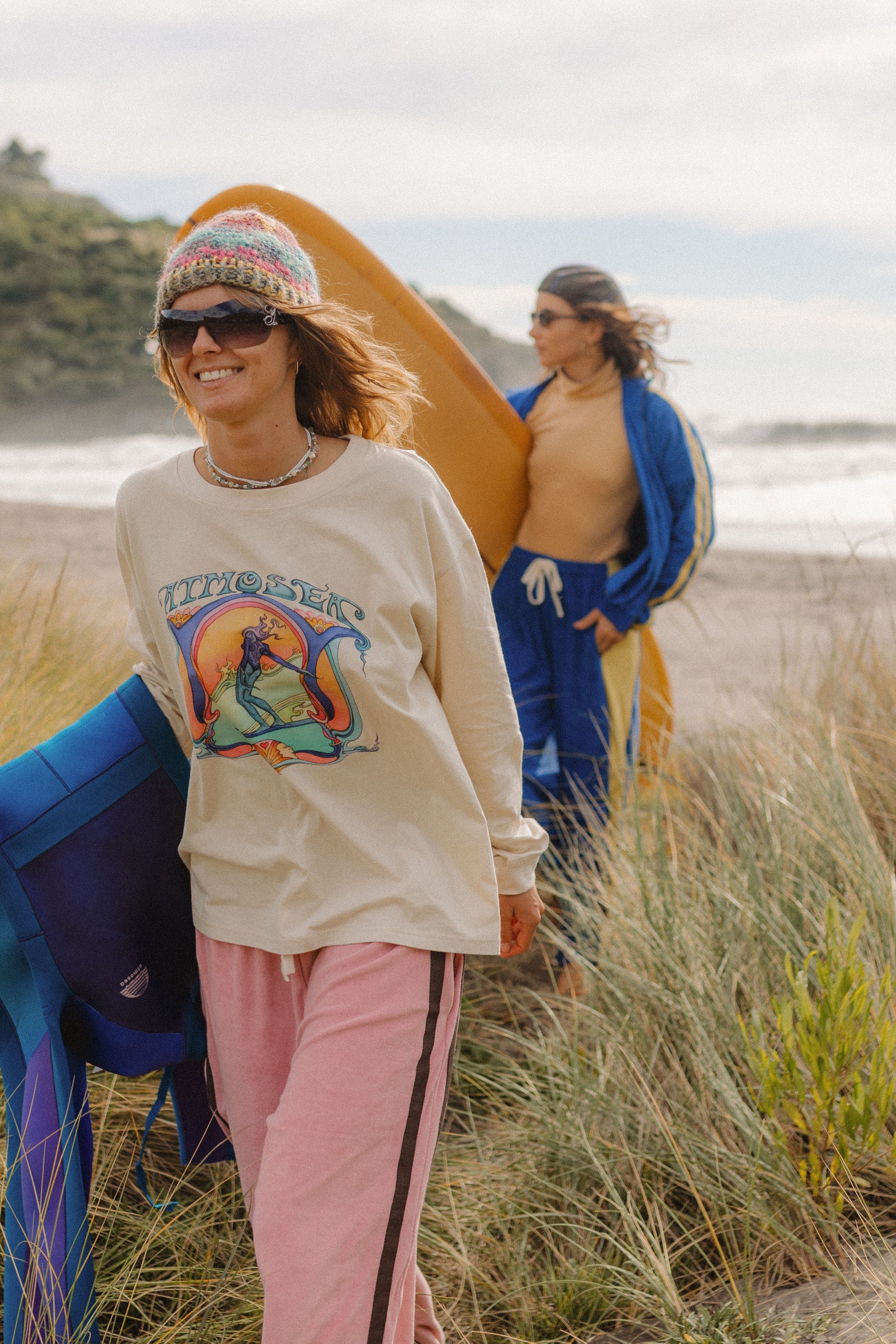 'Saline Shrine' By Angie Samblotte x Atmosea - Artist Oversized Longsleeve Tee | Atmosea by Atmosea