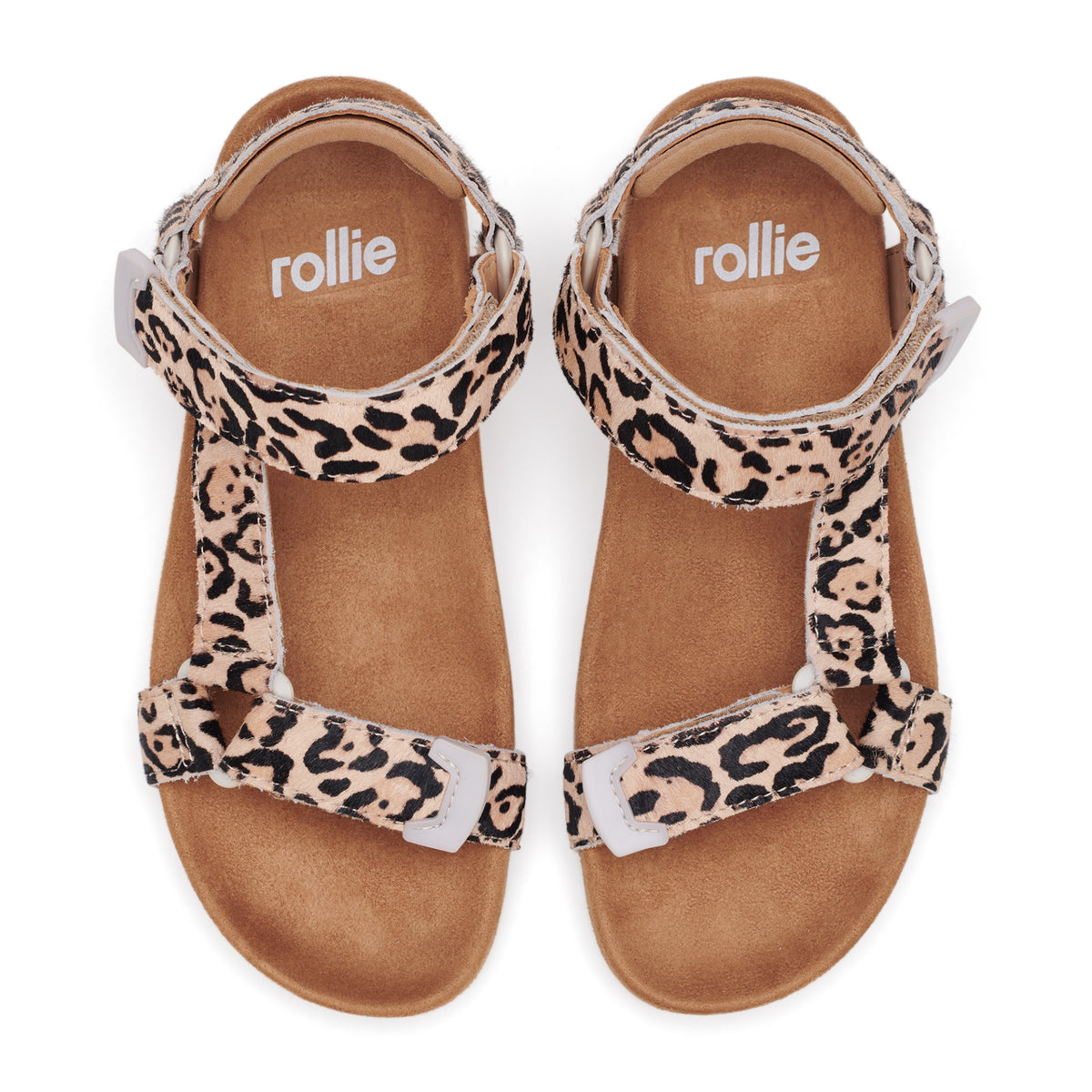 leather womens leopard print sandals