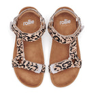 leather womens leopard print sandals