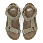 womens green leather sandals with maximum comfort & support