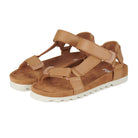leather Sandal Tooth Wedge Soft Tan by Rollie