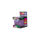Individual Nee Doh Nice Cube Glitter Glow stress ball in purple with sparkly glitter effect