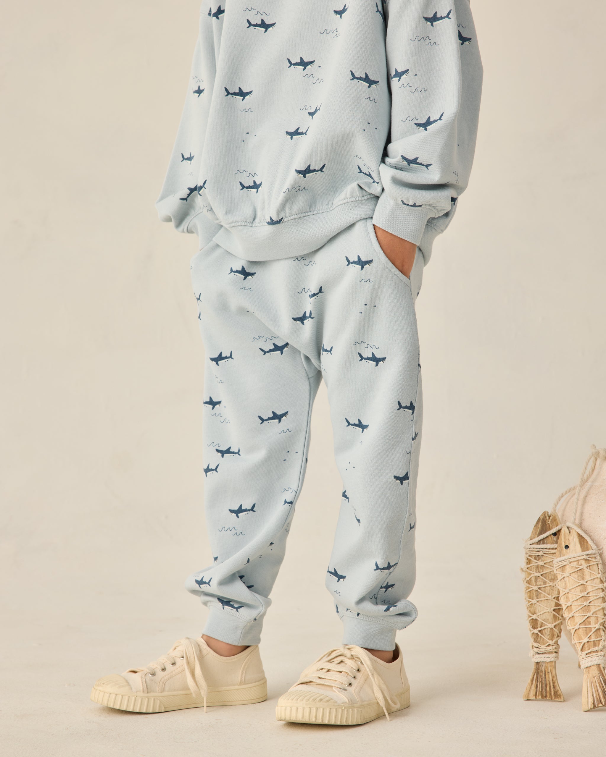 Sweatpant sharks | Rylee + Cru