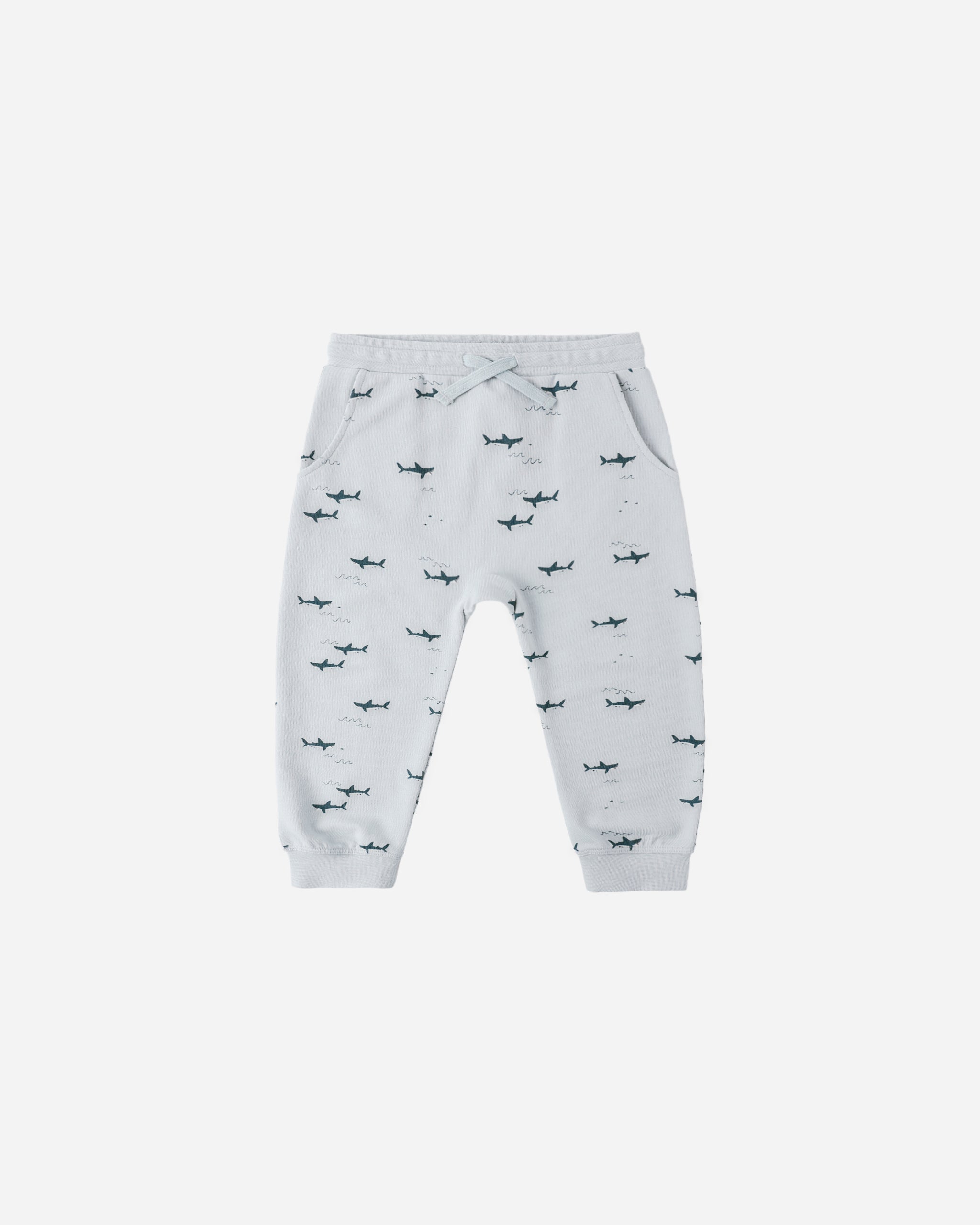 Front view of the Sweatpant sharks | Rylee + Cru